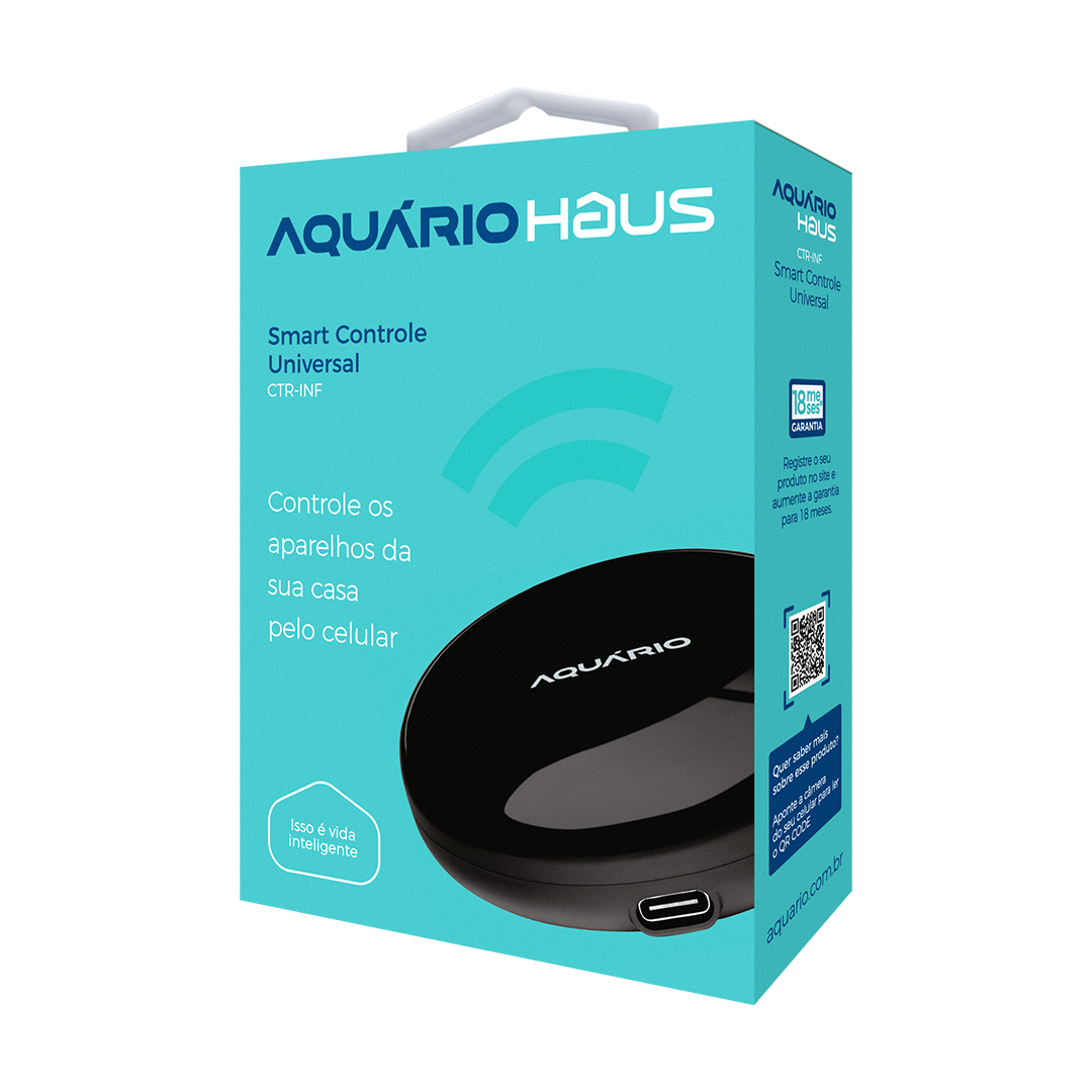 Embalagem Smart Controle Universal Aquario Haus